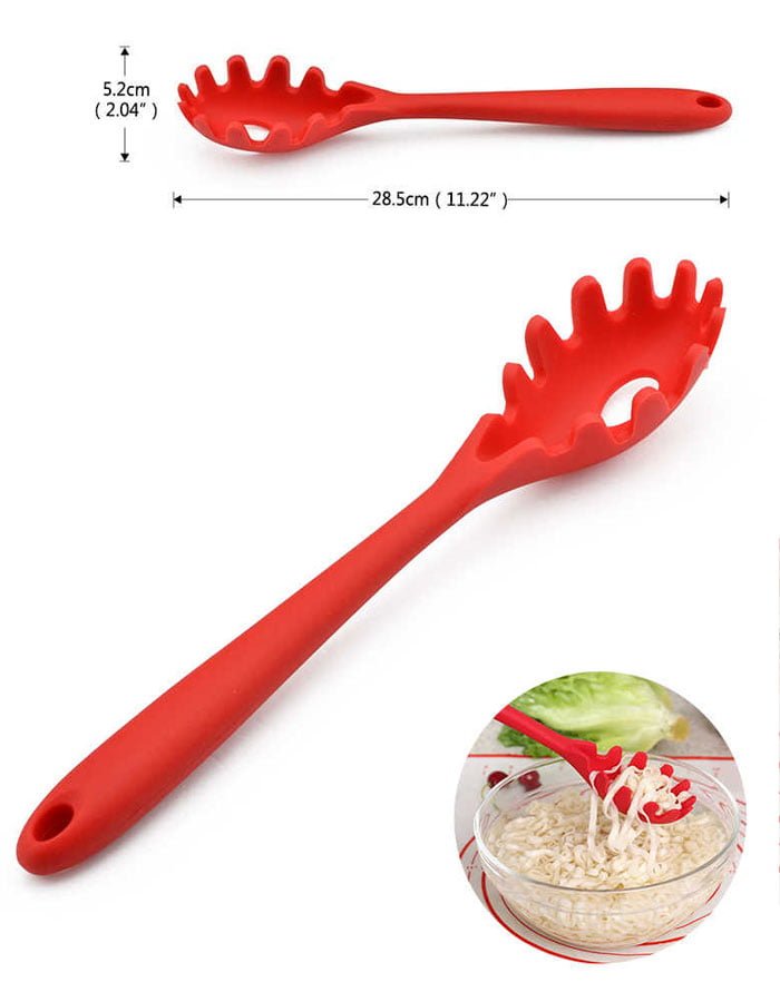 Silicone Pasta, Noodle and Spaghetti Spoon (Fork, and Server Tongs) - Armaa Store Pk