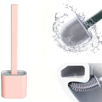 Silicone Toilet Cleaner Brush With Holder - Armaa Store Pk
