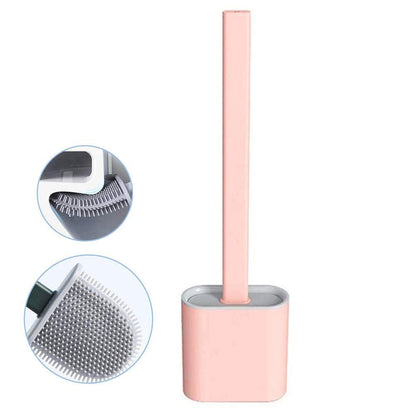 Silicone Toilet Cleaner Brush With Holder - Armaa Store Pk