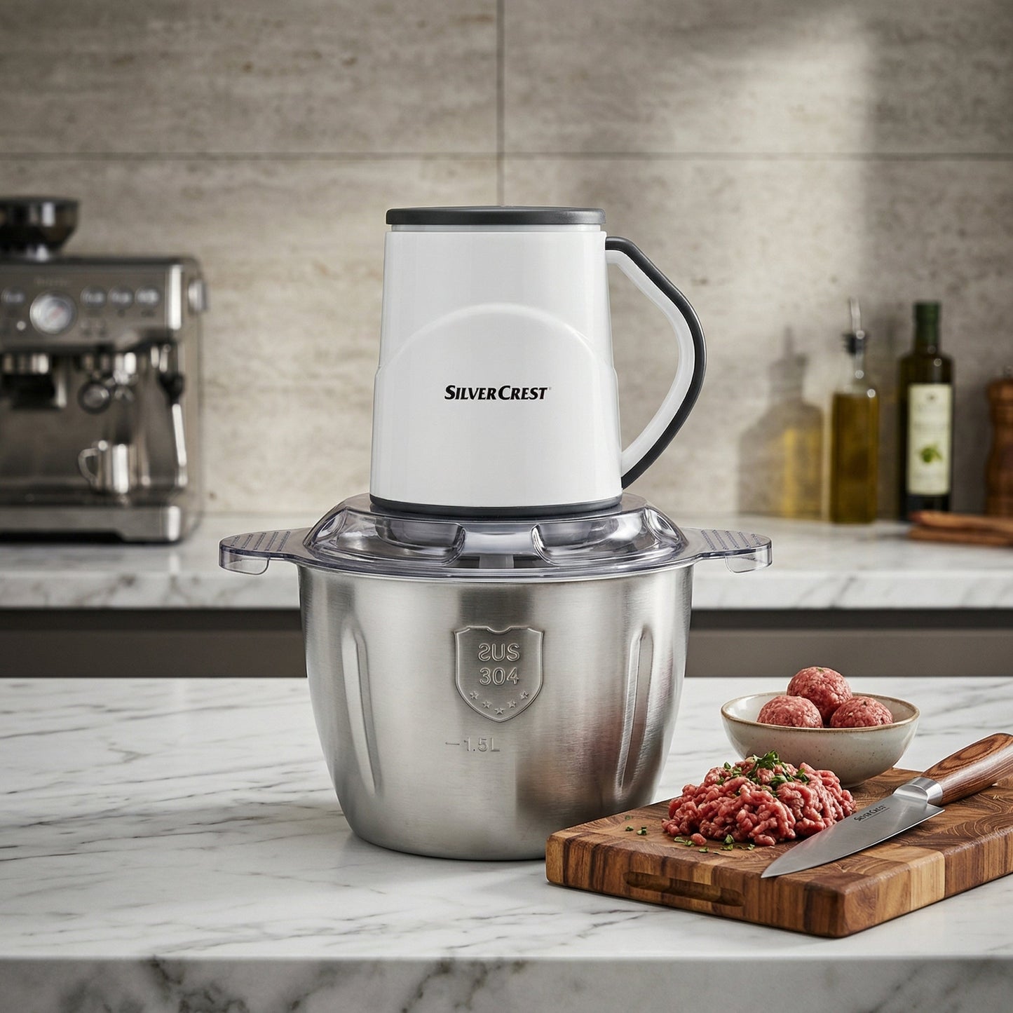 Silver Crest 3L Chopper | Electric Meat Grinder white Motor - Armaa Store Pk