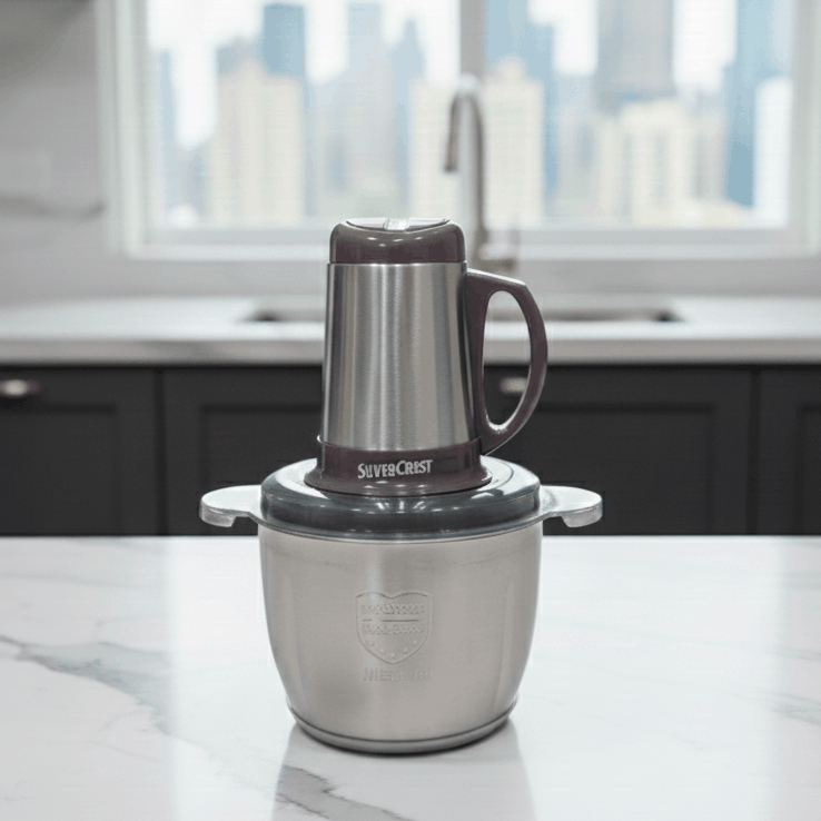 silver crest stainless steel meat grinder