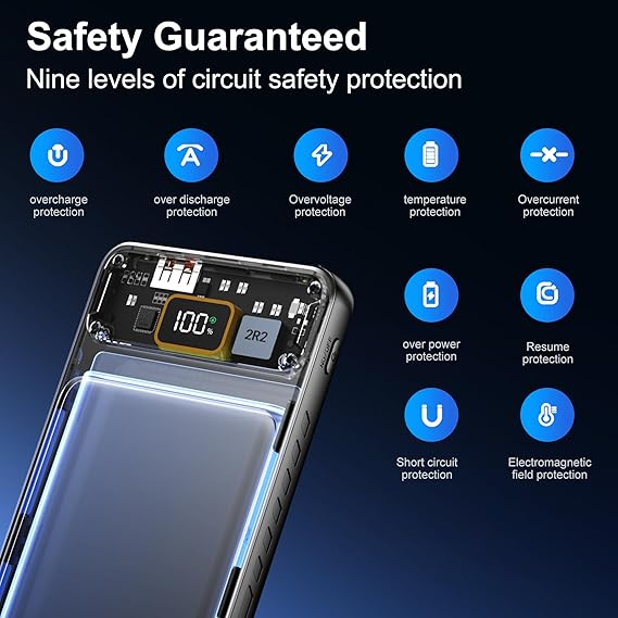 Smart Display Power Bank 10000mAh 100W Fast Charging - Armaa Store Pk