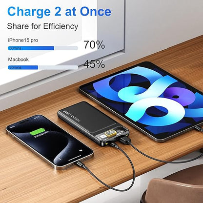 Smart Display Power Bank 10000mAh 100W Fast Charging - Armaa Store Pk