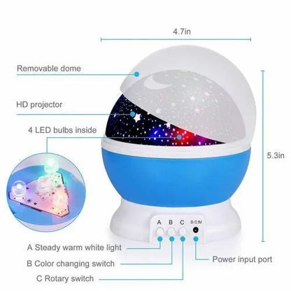 Star Master Dream Rotating Color Changing Projection Lamp - Armaa Store Pk