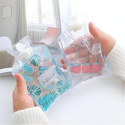 Stock Out Hot Water Bag Transparent| for period cramps | for Pain Relief Hot bag | Small Cute Mini Size Hot and Cold Winter Water Bag | Hand Warmer Hot Bag| Hot Bag for girl| 2 Pieces Set - Armaa Store Pk
