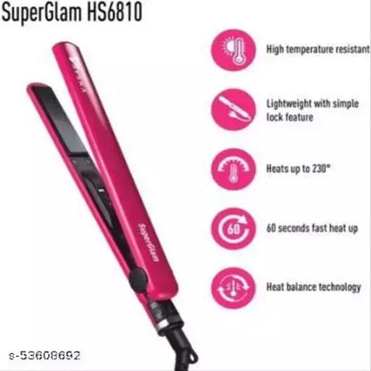 Syska Super Glam Hair Straightener with Ceramic Plates, Heat Balance Technology and Overheat Protection - Armaa Store Pk