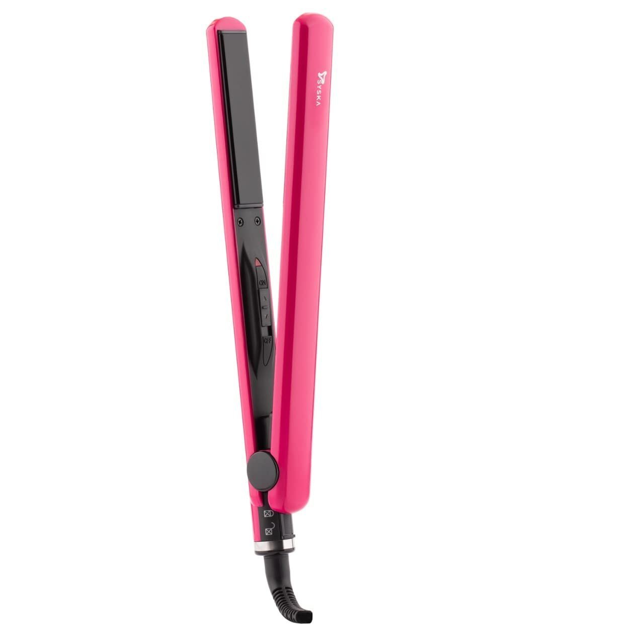 Syska Super Glam Hair Straightener with Ceramic Plates, Heat Balance Technology and Overheat Protection - Armaa Store Pk