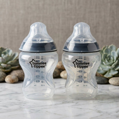 Tommee Tippee Baby Feeding Bottles Silicone Nipple & Easy Grip Design - Armaa Store Pk