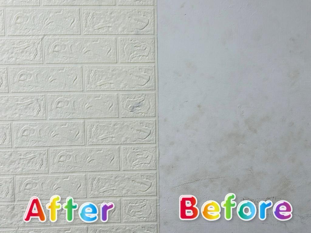 3D Wall Brick Wallpaper | Decorative Wall Sticker 3Pcs Sheet - Armaa Store Pk