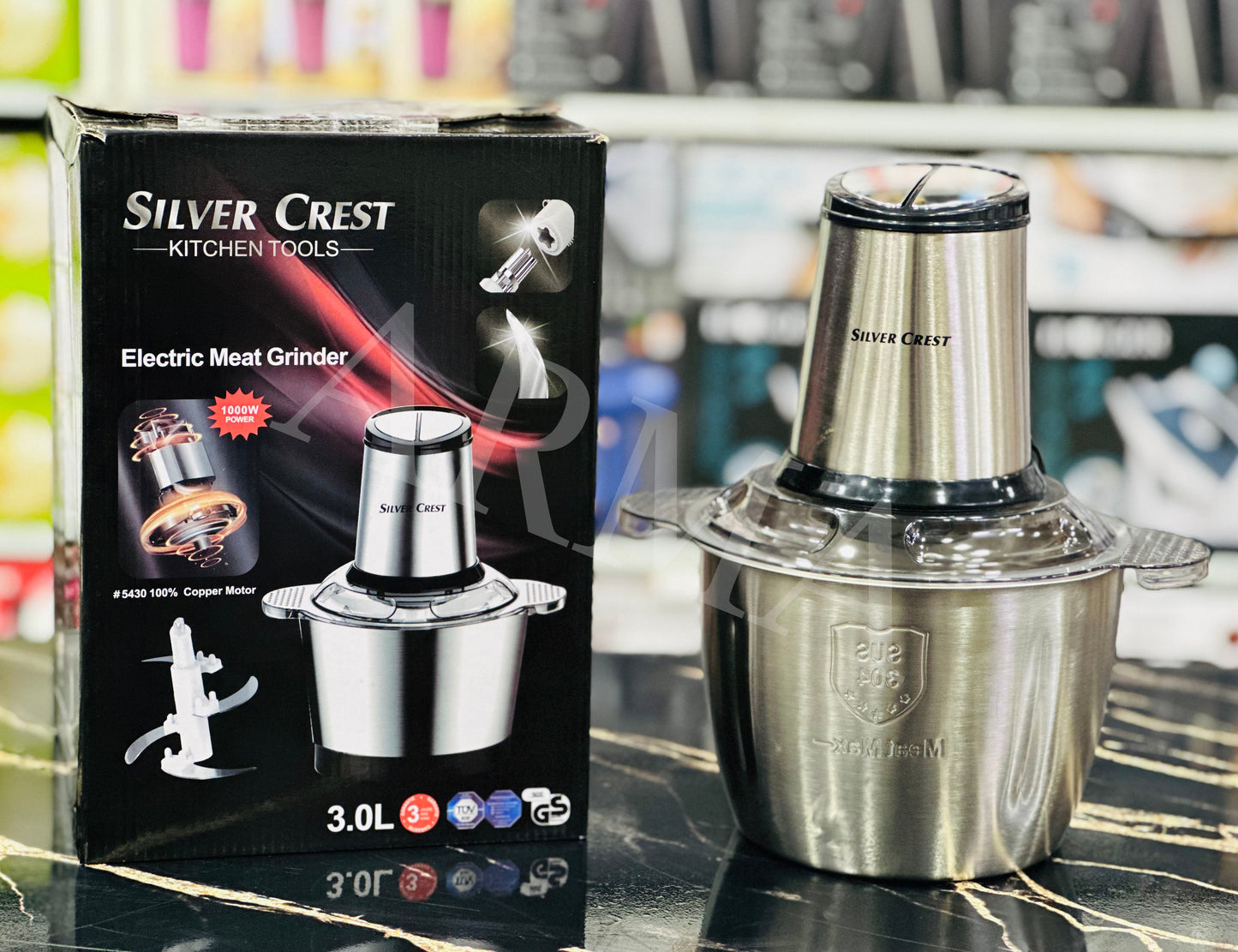 Silver Crest 3L Chopper Electric Meat Grinder 5430 armaapk