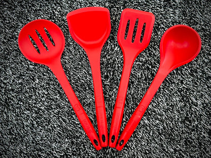 Silicon Spatula 4 PCs | High Quality Spatula Set