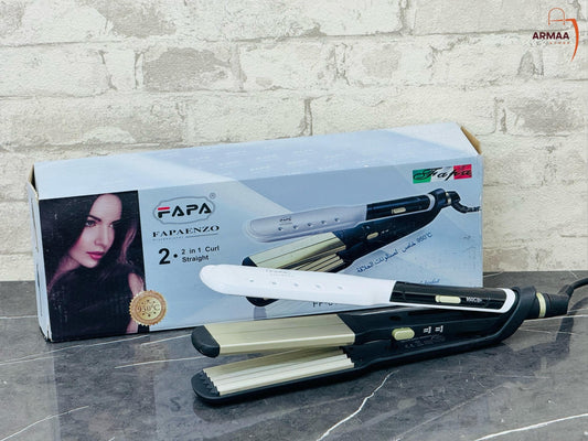FAPA 2-in-1 Hair Straightene & Hair Crimper - Armaa Store Pk